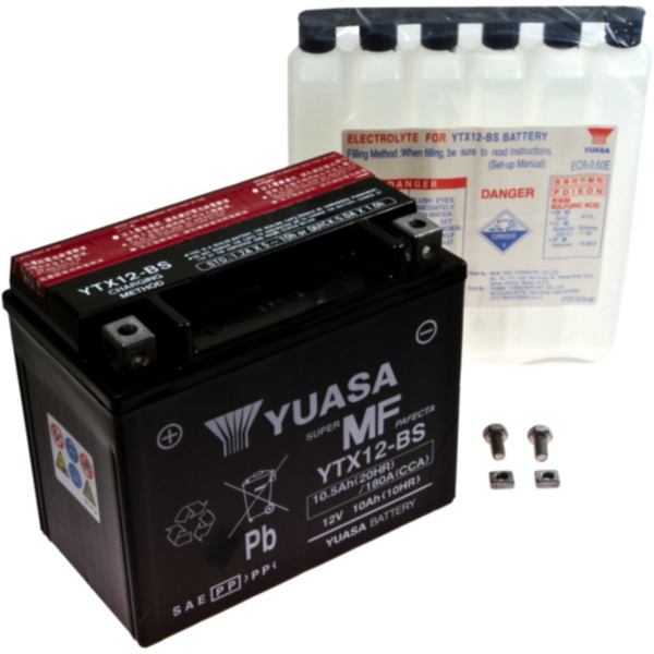 Motorradbatterie YTX12-BS Yuasa passend für Triumph Sprint  1050 215NA 2007, 98 PS, 72 kw