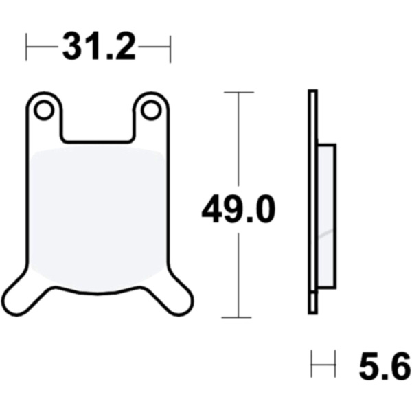 Bremsbeläge Bremsklotz Standard TRW MCB508