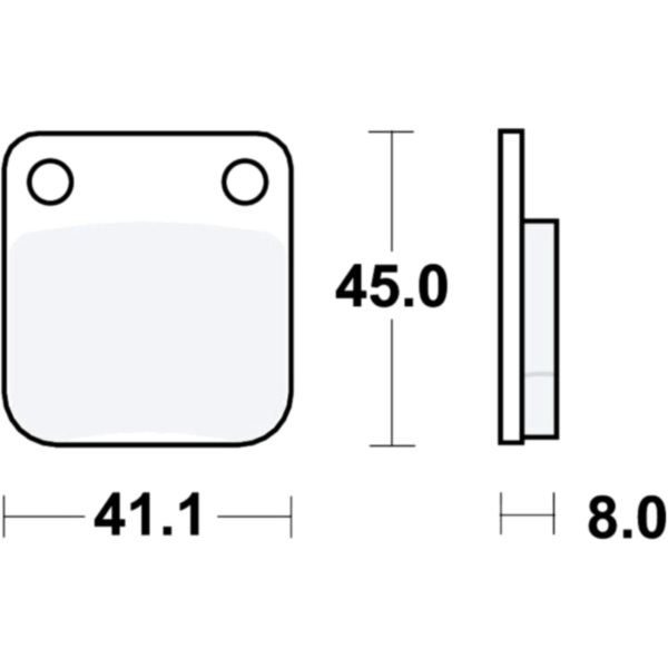 Brake pads lc trw MCB510LC fitting for AJS JS Eco-2Lenkerverkleidung 125 LAPPCJ260 2009, 10,2 PS, 7,5 kw