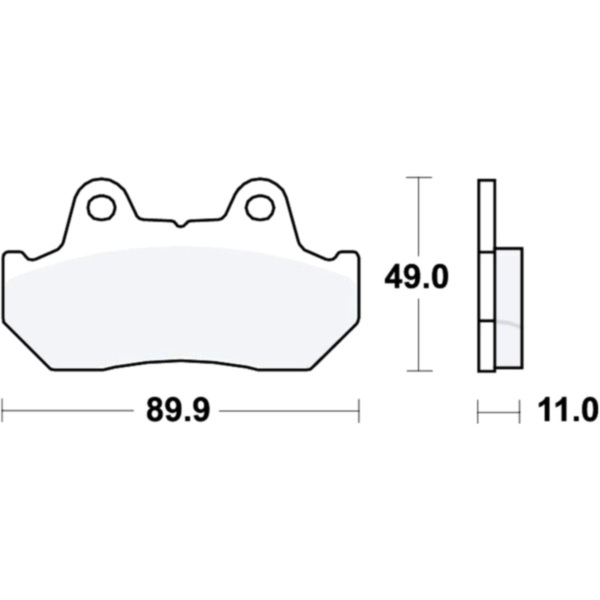 Brake pads std trw MCB512 fitting for Honda CBR  600 PC23 1990, 50 PS, 37 kw