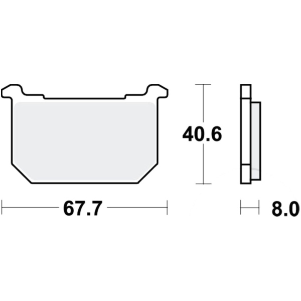 Bremsbeläge Bremsklotz Standard TRW MCB515