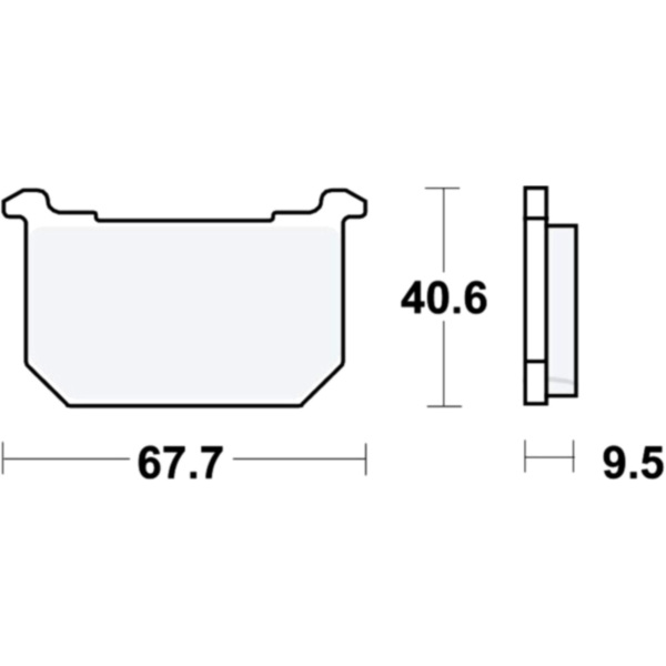 Bremsbeläge Bremsklotz Standard TRW MCB516