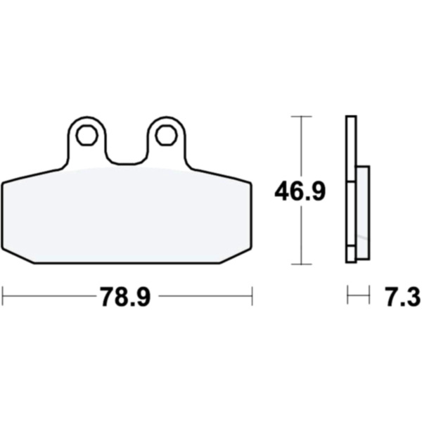 Brake pads std trw MCB557 fitting for Moto Guzzi V7 SpecialABS 750 LDA00 2019, 52 PS, 38 kw