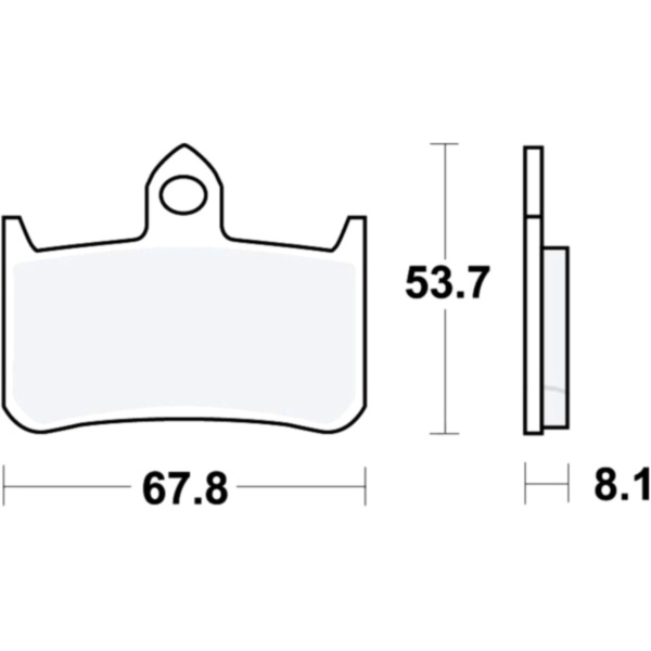 Bremsbeläge Bremsklotz Sinter TRQ TRW MCB593TRQ
