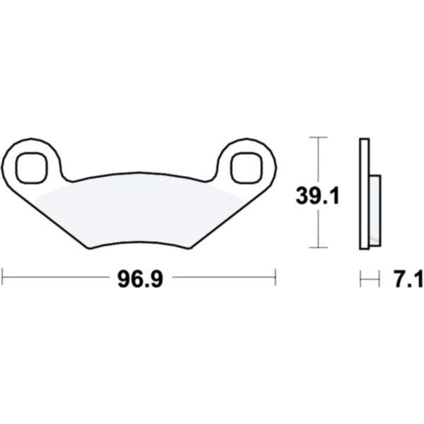 Bremsbeläge Bremsklotz Standard TRW MCB619