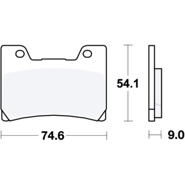 Brake pads std trw MCB622