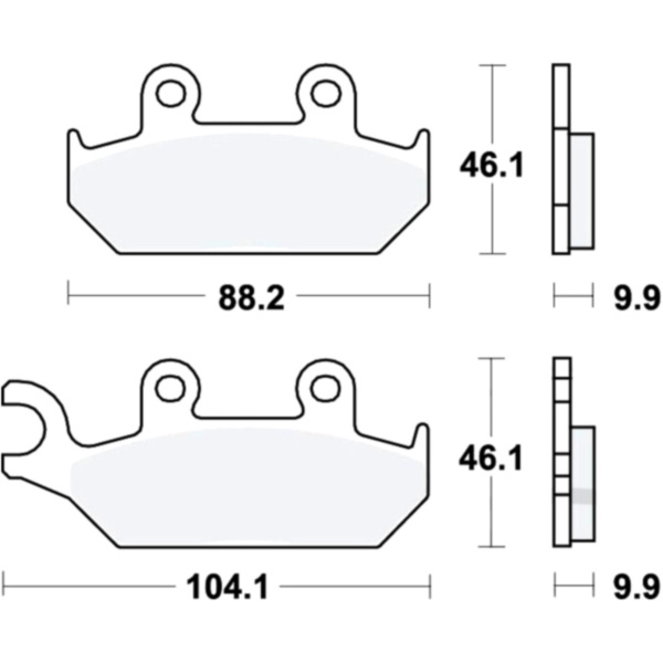 Brake pads sintered trw lucas MCB627SV