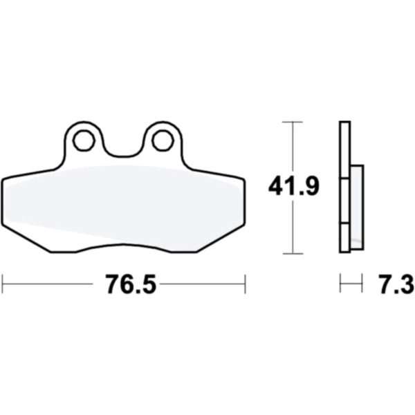 Brake pads std trw MCB629 fitting for Gas Gas EC Rookie 50  2006, 1,9 PS, 1,4 kw