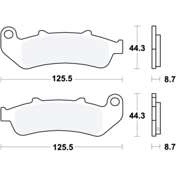 Brake pads sintered sv trw MCB658SV