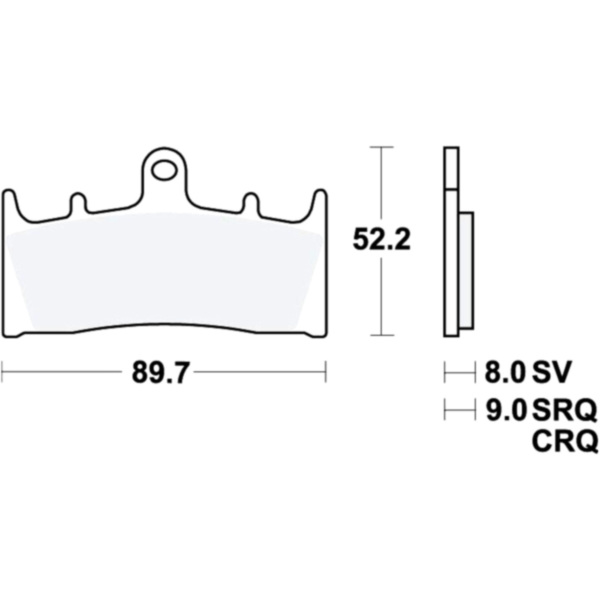 Bremsbeläge Bremsklotz Standard TRW MCB659