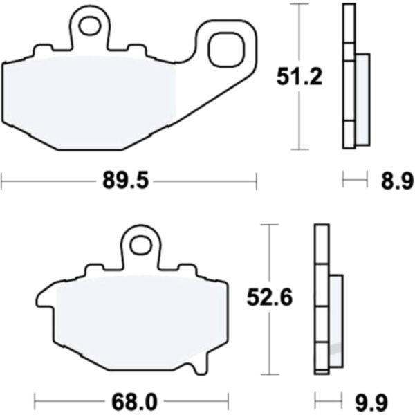 Bremsbeläge Bremsklotz Standard TRW MCB662