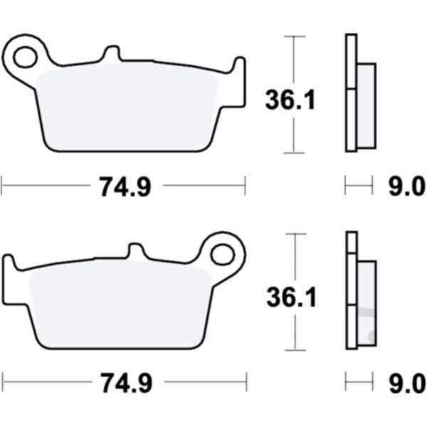 Brake pads lc trw MCB665LC