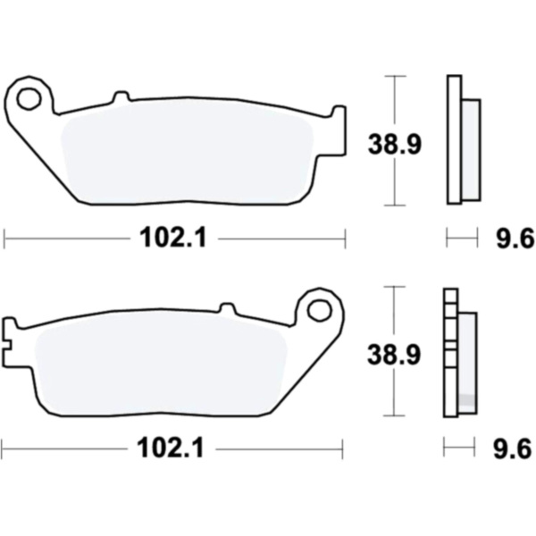 Brake pads sintered trq trw MCB677TRQ