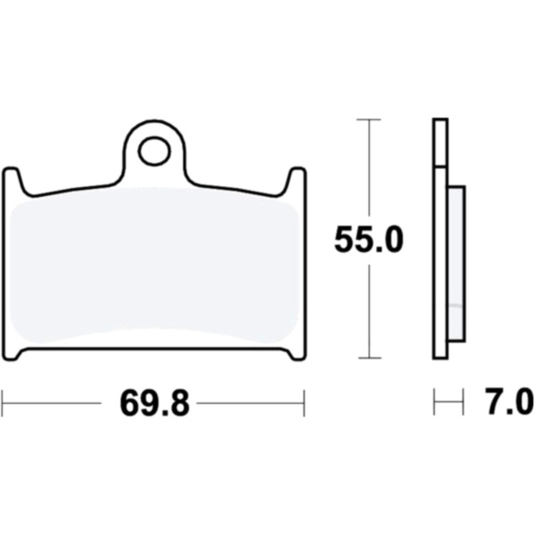 Brake pads sintered trw MCB690SV