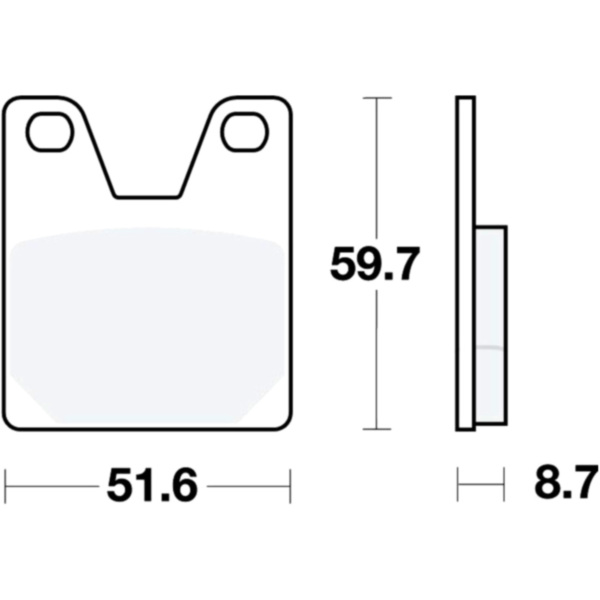 Brake pads std trw MCB702