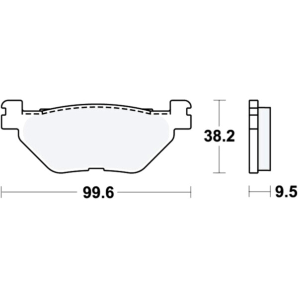 Brake pads std trw MCB731 fitting for Yamaha TDM  900 RN181 2007, 86 PS, 63 kw