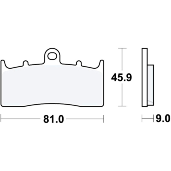 Brake pads sint srt trw MCB736SRT fitting for BMW K ABS DTC ESA 1600 K16GT/K48 2016, 160 PS, 118 kw