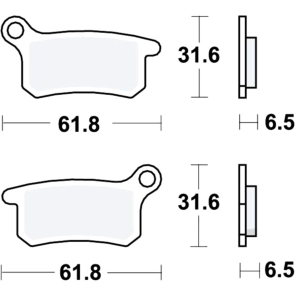 Brake pads sintered si trw MCB740SI