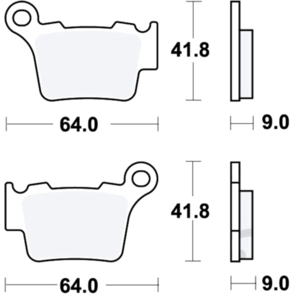 Brake pads offroad trw MCB743EC fitting for Sherco SE Enduro 300  2013, 