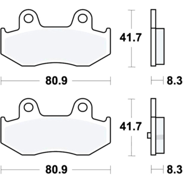 Brake pads scooter sintered srm trw MCB746SRM