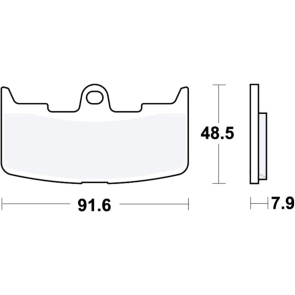 Brake pads sintered sv trw MCB747SV