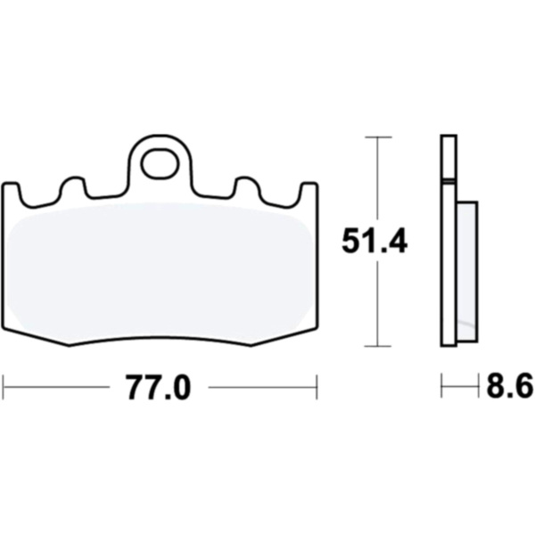 Bremsbeläge Bremsklotz Standard TRW MCB748