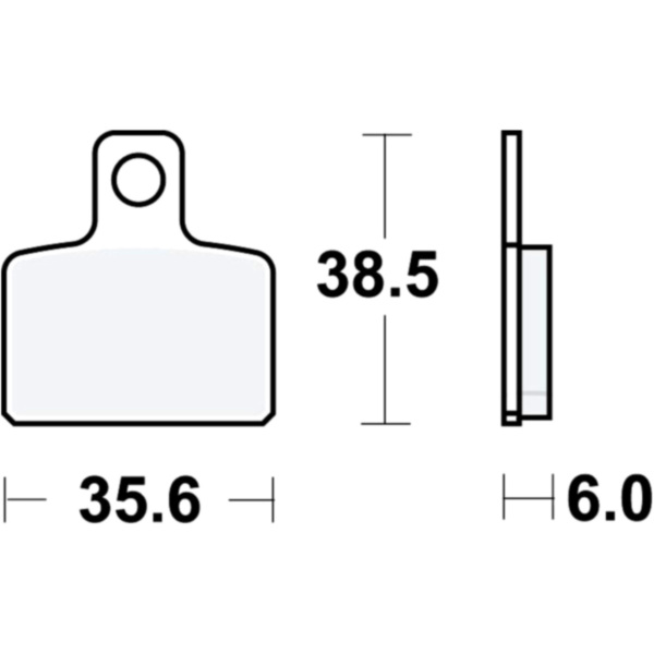 Brake pads Sinter SI TRW MCB767RSI fitting for Beta Minitrial  70  2013, 3,3 PS, 2,4 kw