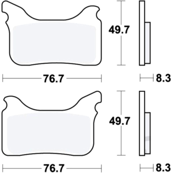 Bremsbeläge Bremsklotz Sinter RSI TRW MCB793RSI