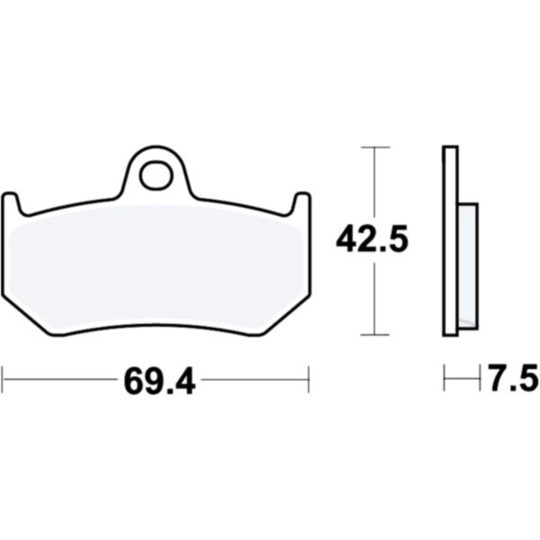 Brake pads sintered trw MCB797SH