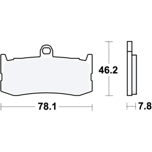 Brake pads sintered trw MCB816SV