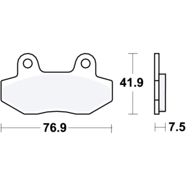 Brake pads lc trw MCB822LC fitting for WMI DD Dragtail 125  2010, 10,6 PS, 7,8 kw