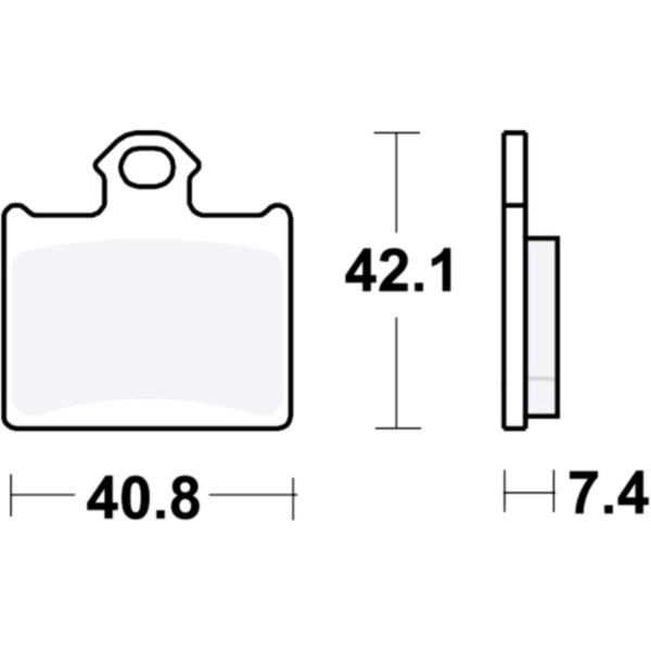 Brake pads offroad trw MCB831EC fitting for KTM Freeride  350  2014, 23 PS, 17 kw