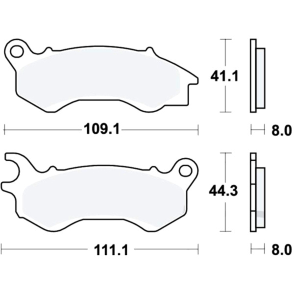 Brake pads std trw lucas MCB833