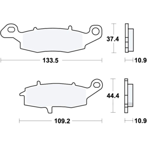 Bremsbeläge Bremsklotz Standard TRW MCB843