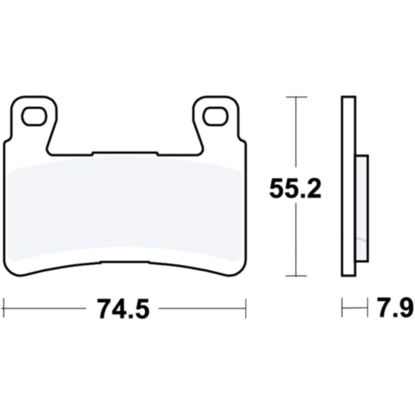Brake pads sintered trq trw MCB850TRQ