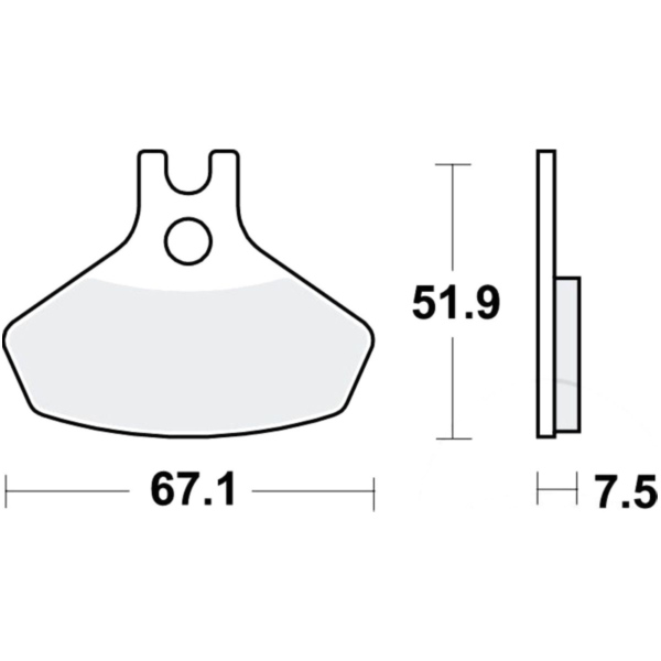 Brake pad sinter si trw MCB859SI