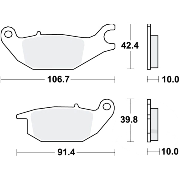 Bremsbeläge Bremsklotz Standard TRW MCB883