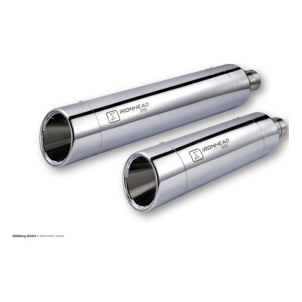 IRONHEAD Rear silencer for: Royal Enfield Bullet 350-500 078-5003SC
