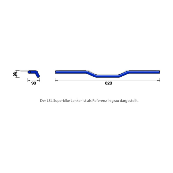 LSL LSL Alu handlebar A00, matt black