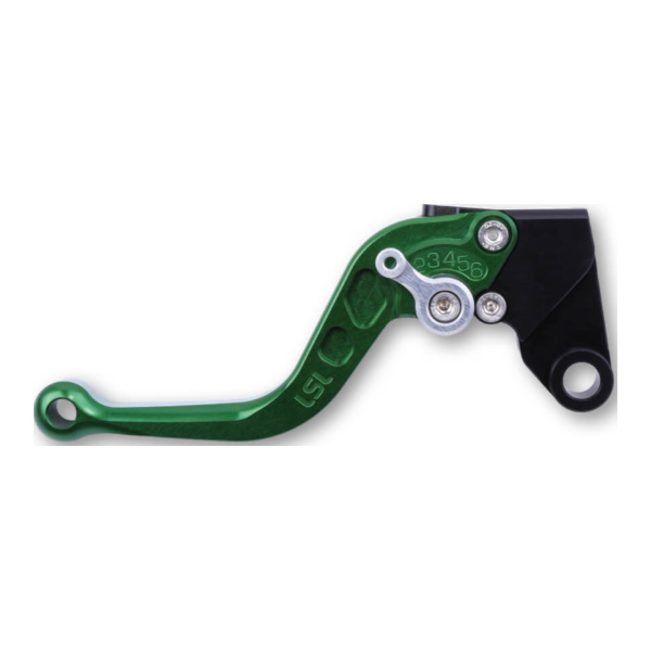LSL Brake lever Classic R67R, green/silver, short