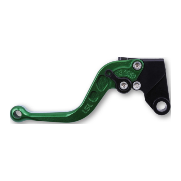 LSL Clutch lever Classic L37R, green/black, short