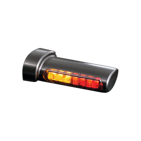 HeinzBikes Winglets 3in1 LED rear light, brake light, turn signal unit, all H-D models 93-, black