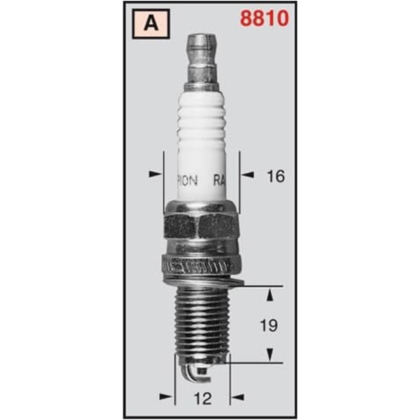 Zündkerzenstecker CHAMPION Zündkerze RA6HC/OE083 passend für BMW F 800 ABS ESA 800 4G80/K72 2017, 85 PS, 63 kw