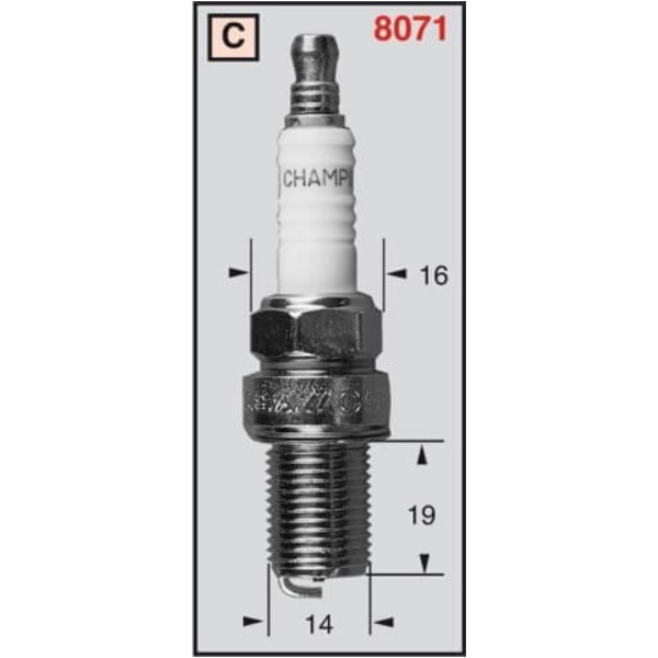 Zündkerzenstecker CHAMPION Zündkerze RC7YCC OE014