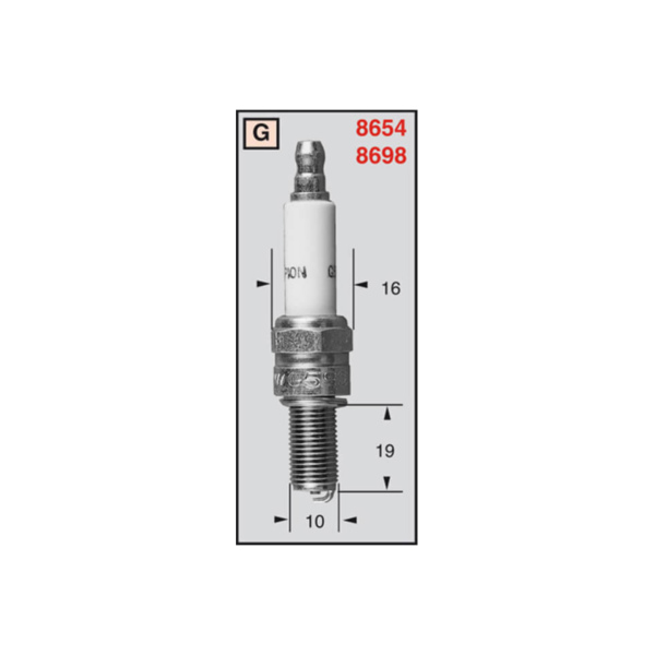 Zündkerzenstecker CHAMPION Zündkerze RG4PHP OE122 passend für Piaggio Fly  50 C44100 2007, 4,6 PS, 3,4 kw