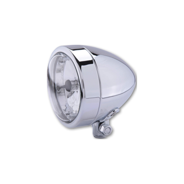SHIN YO Chrome headlight BULLET, lower mounting, high beam H4