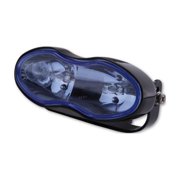 SHIN YO High beam and fog lights, black, blue glass, 2x H3 55W