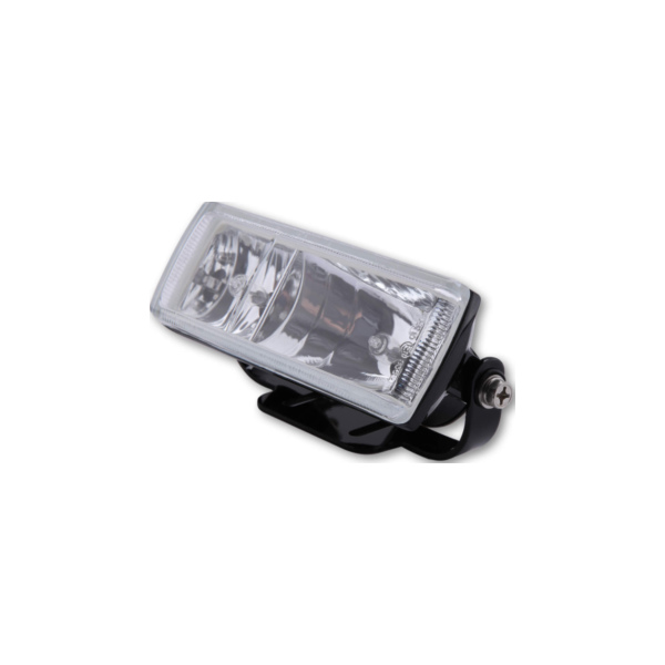 SHIN YO High beam and front fog lamps, black, rectangular, clear glass