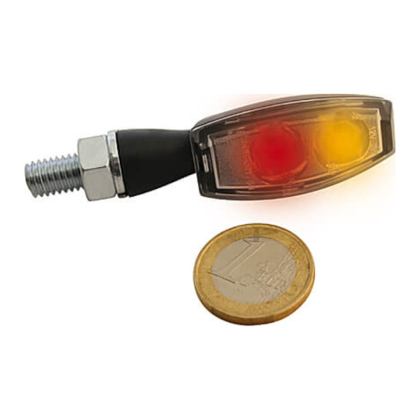 Blinklicht HIGHSIDER LED Rück-, Bremslicht, Blinker Einheit BLAZE, schwarz, klar