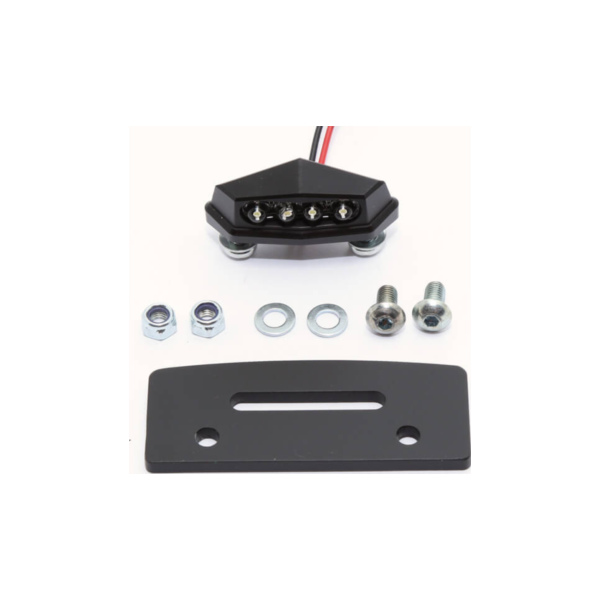 Mounting plate with LED licence plate light 256-064 HIGHSIDER